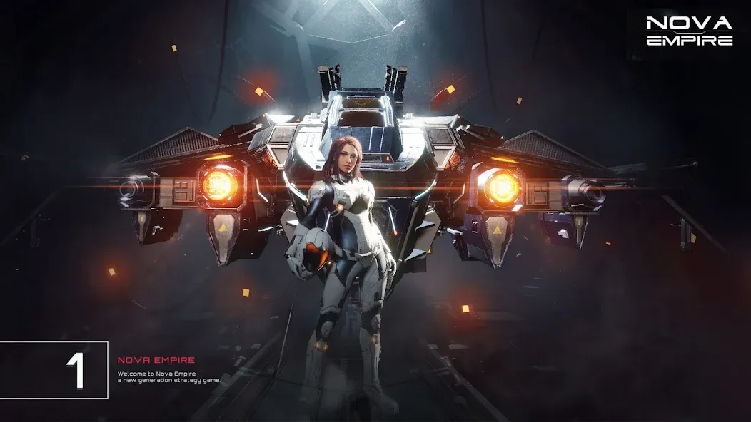 Скачать Nova Empire: Space Commander бесплатно — Безлимитные ресурсы и мощный флот — скриншот 1