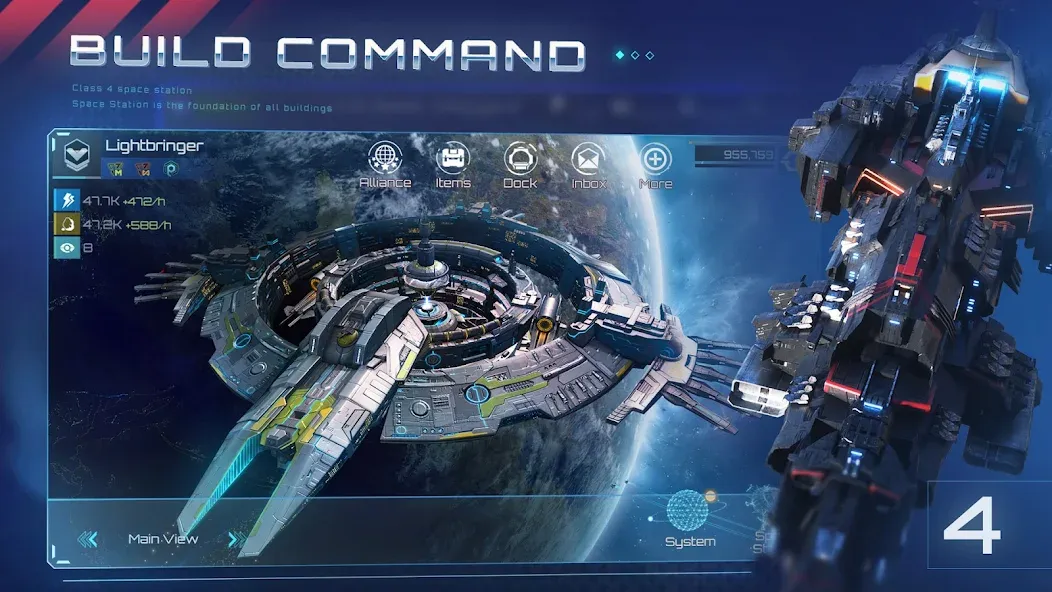Скачать Nova Empire: Space Commander бесплатно — Безлимитные ресурсы и мощный флот — скриншот 4