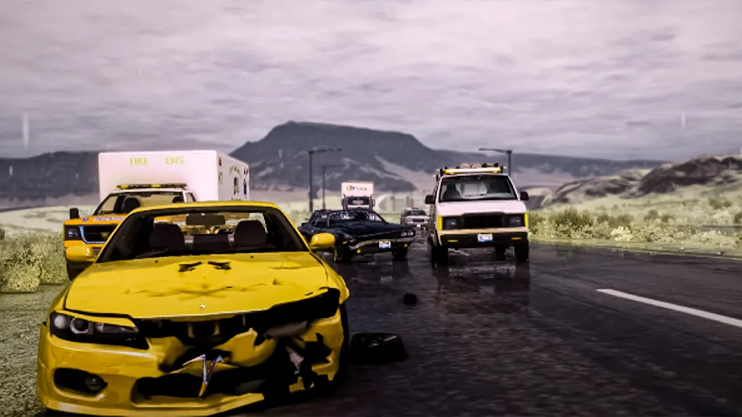 Car Crash Car Test Simulator (Мод: Безлимитные деньги и все машины открыты) — скачать на Андроид — скриншот 2 Car Crash Car Test Simulator (Мод: Безлимитные деньги и все машины открыты) — скачать на Андроид — скриншот 2