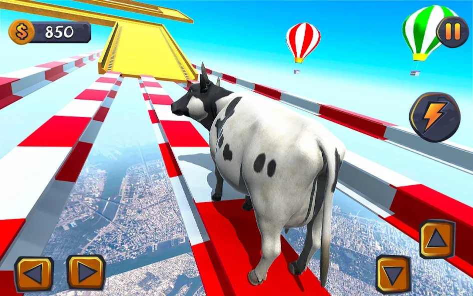 Epic Cow Ramp Rush Run Game бесплатно на Андроид — мод: Безлимитные монеты и ускоренный бег — скриншот 1 Epic Cow Ramp Rush Run Game бесплатно на Андроид — мод: Безлимитные монеты и ускоренный бег — скриншот 1
