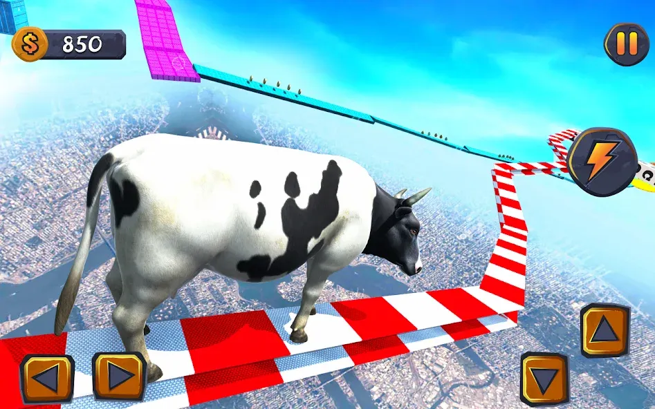 Epic Cow Ramp Rush Run Game бесплатно на Андроид — мод: Безлимитные монеты и ускоренный бег — скриншот 3 Epic Cow Ramp Rush Run Game бесплатно на Андроид — мод: Безлимитные монеты и ускоренный бег — скриншот 3