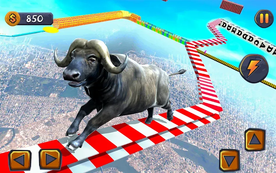 Epic Cow Ramp Rush Run Game бесплатно на Андроид — мод: Безлимитные монеты и ускоренный бег — скриншот 4 Epic Cow Ramp Rush Run Game бесплатно на Андроид — мод: Безлимитные монеты и ускоренный бег — скриншот 4