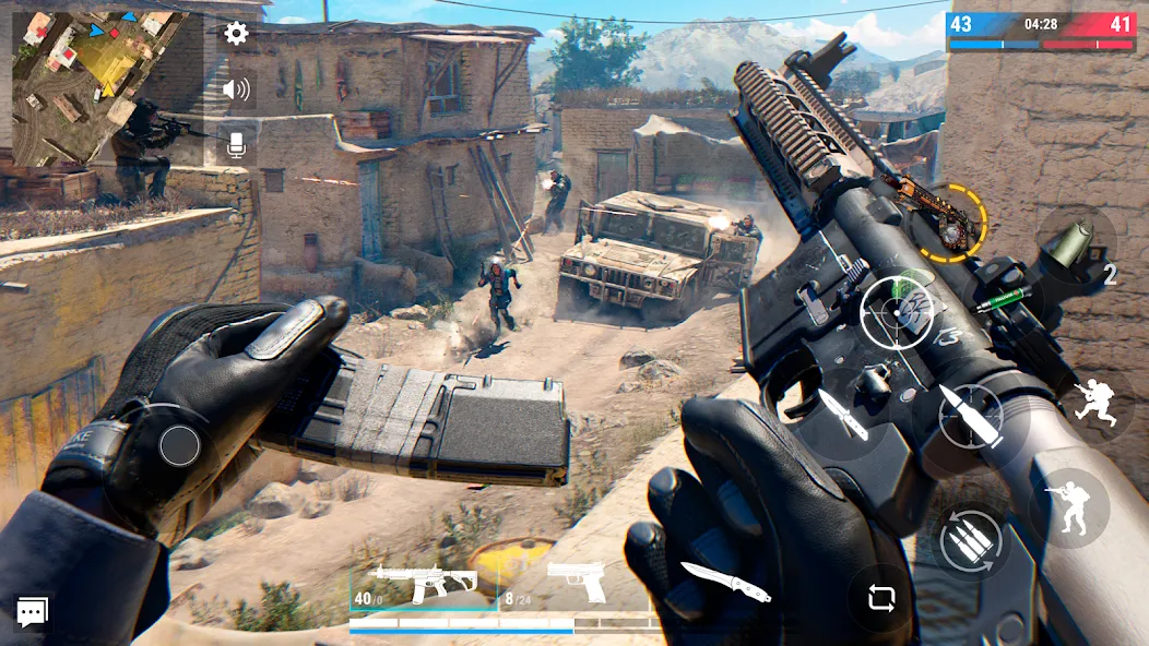 Modern Strike Online: PvP FPS MOD APK скачать на Андроид — Много денег и патронов — скриншот 1