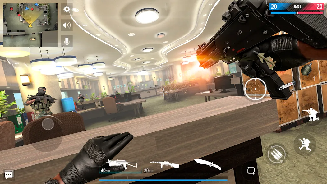 Modern Strike Online: PvP FPS MOD APK скачать на Андроид — Много денег и патронов — скриншот 2