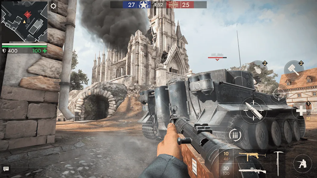 Скачать World War Heroes — WW2 PvP FPS на Андроид с модом — Безлимитные деньги и всё оружие — скриншот 4