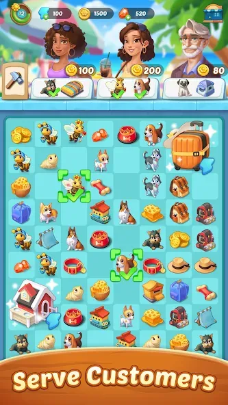 Seaside Escape®: Merge & Story — Безлимитные монеты и энергия, скачать мод APK — скриншот 2