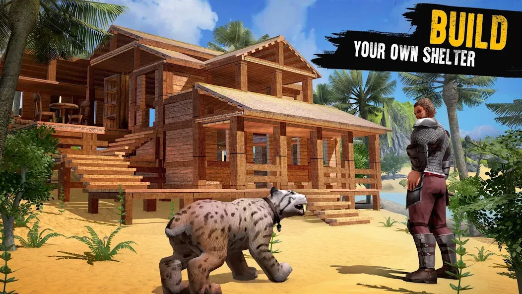 Скачать Jurassic Survival Island Mod APK — Безлимитные ресурсы и здоровье — скриншот 3