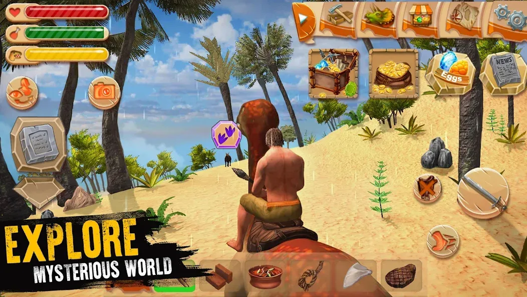 Скачать Jurassic Survival Island Mod APK — Безлимитные ресурсы и здоровье — скриншот 5