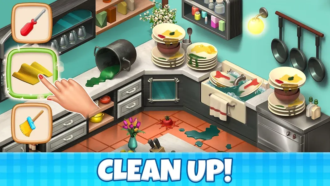 Manor Cafe - Match 3 Puzzle взлом APK — Безлимитные монеты и жизни — скриншот 1 Manor Cafe - Match 3 Puzzle взлом APK — Безлимитные монеты и жизни — скриншот 1