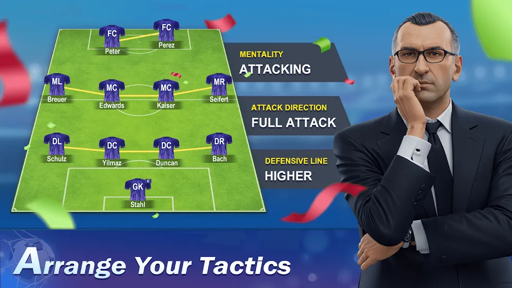 Top Football Manager 2024 — Безлимитные деньги и ресурсы, скачать мод APK — скриншот 2 Top Football Manager 2024 — Безлимитные деньги и ресурсы, скачать мод APK — скриншот 2