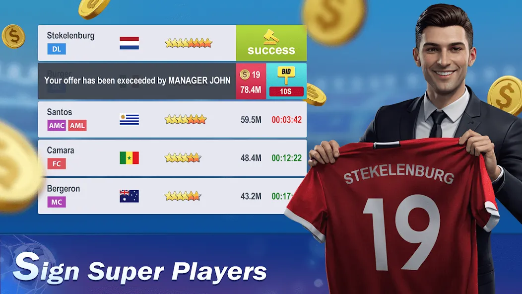 Top Football Manager 2024 — Безлимитные деньги и ресурсы, скачать мод APK — скриншот 4 Top Football Manager 2024 — Безлимитные деньги и ресурсы, скачать мод APK — скриншот 4