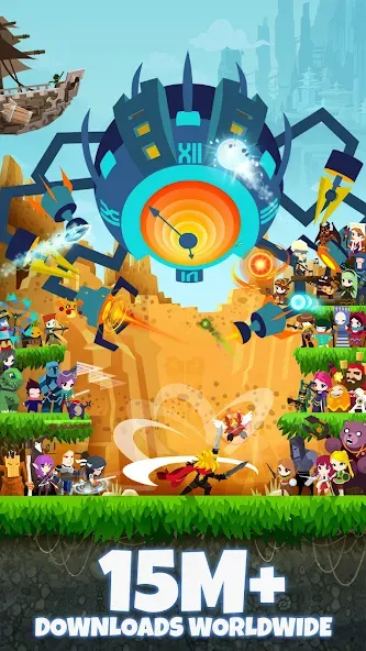 Tap Titans 2: Clicker Idle RPG на телефон — скачать мод: Безлимитные деньги и усиленный урон — скриншот 1 Tap Titans 2: Clicker Idle RPG на телефон — скачать мод: Безлимитные деньги и усиленный урон — скриншот 1