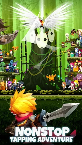Tap Titans 2: Clicker Idle RPG на телефон — скачать мод: Безлимитные деньги и усиленный урон — скриншот 2 Tap Titans 2: Clicker Idle RPG на телефон — скачать мод: Безлимитные деньги и усиленный урон — скриншот 2