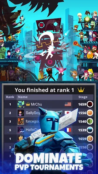Tap Titans 2: Clicker Idle RPG на телефон — скачать мод: Безлимитные деньги и усиленный урон — скриншот 4 Tap Titans 2: Clicker Idle RPG на телефон — скачать мод: Безлимитные деньги и усиленный урон — скриншот 4