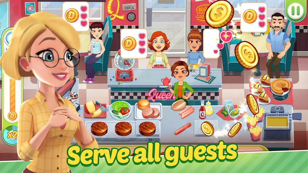 Скачать Delicious World - Cooking Game на Андроид с модом — Безлимитные монеты и энергия — скриншот 3