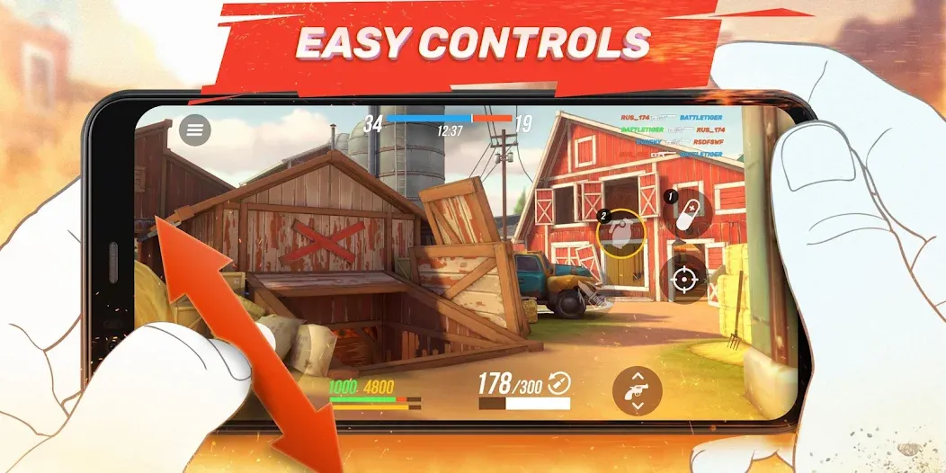 Guns of Boom Online PvP Action — Безлимитные ресурсы и улучшенное оружие, скачать мод APK — скриншот 3