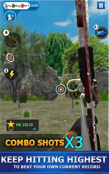 Archery Shoot MOD APK скачать на Андроид — Безлимитные стрелы и точные выстрелы — скриншот 4