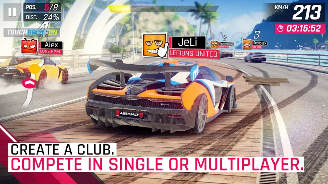 Скачать Asphalt 9: Legends бесплатно — Безлимитные деньги и открыты все машины — скриншот 4 Скачать Asphalt 9: Legends бесплатно — Безлимитные деньги и открыты все машины — скриншот 4