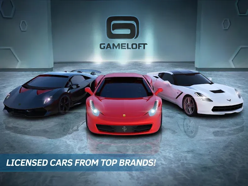 Скачать Asphalt Nitro последней версии — Безлимитные деньги и все машины открыты — скриншот 1