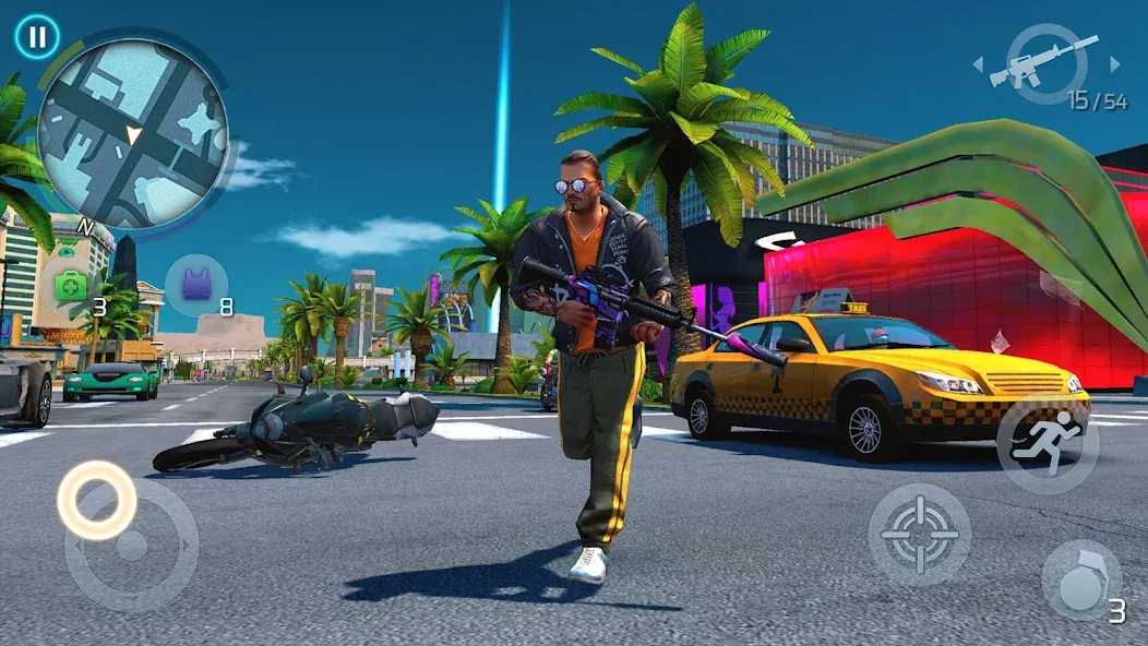 Скачать Gangstar Vegas: World of Crime бесплатно — Безлимитные деньги и патроны — скриншот 3
