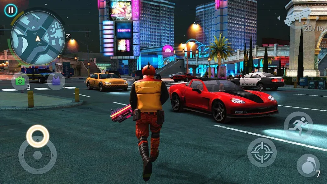 Скачать Gangstar Vegas: World of Crime бесплатно — Безлимитные деньги и патроны — скриншот 5