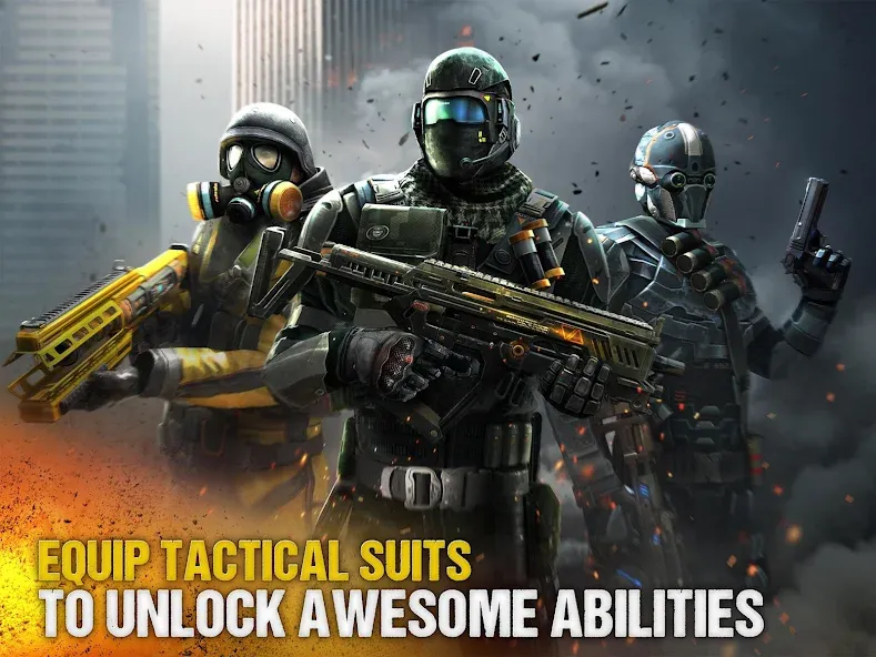 Modern Combat 5: mobile FPS бесплатно на Андроид — мод: Безлимитные патроны и оружие — скриншот 2 Modern Combat 5: mobile FPS бесплатно на Андроид — мод: Безлимитные патроны и оружие — скриншот 2