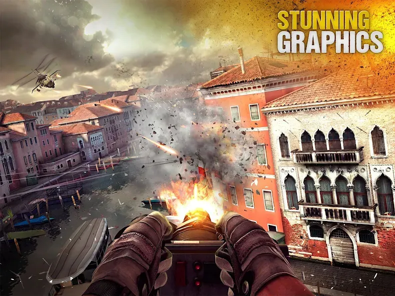 Modern Combat 5: mobile FPS бесплатно на Андроид — мод: Безлимитные патроны и оружие — скриншот 5 Modern Combat 5: mobile FPS бесплатно на Андроид — мод: Безлимитные патроны и оружие — скриншот 5