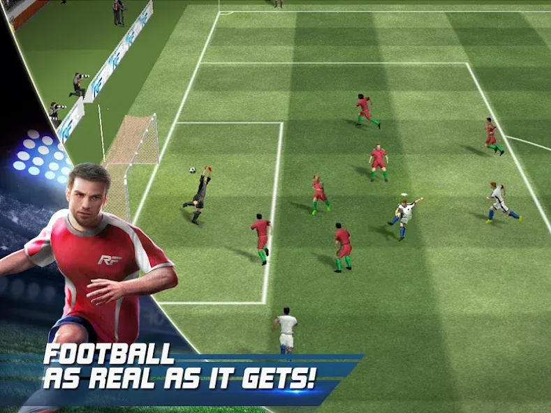 Real Football мод на Андроид: Безлимитные деньги и все команды открыты — скриншот 1 Real Football мод на Андроид: Безлимитные деньги и все команды открыты — скриншот 1