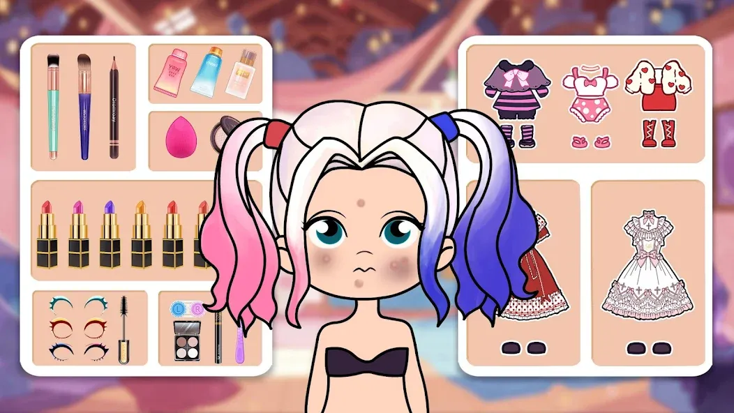 Doll Dress Up - Makeup Games взлом на Андроид — Безлимитные деньги и всё открыто — скриншот 2