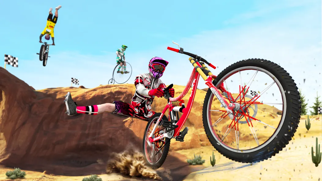 BMX Rider: Cycle Race Game взлом APK — Безлимитные деньги и все велосипеды — скриншот 2