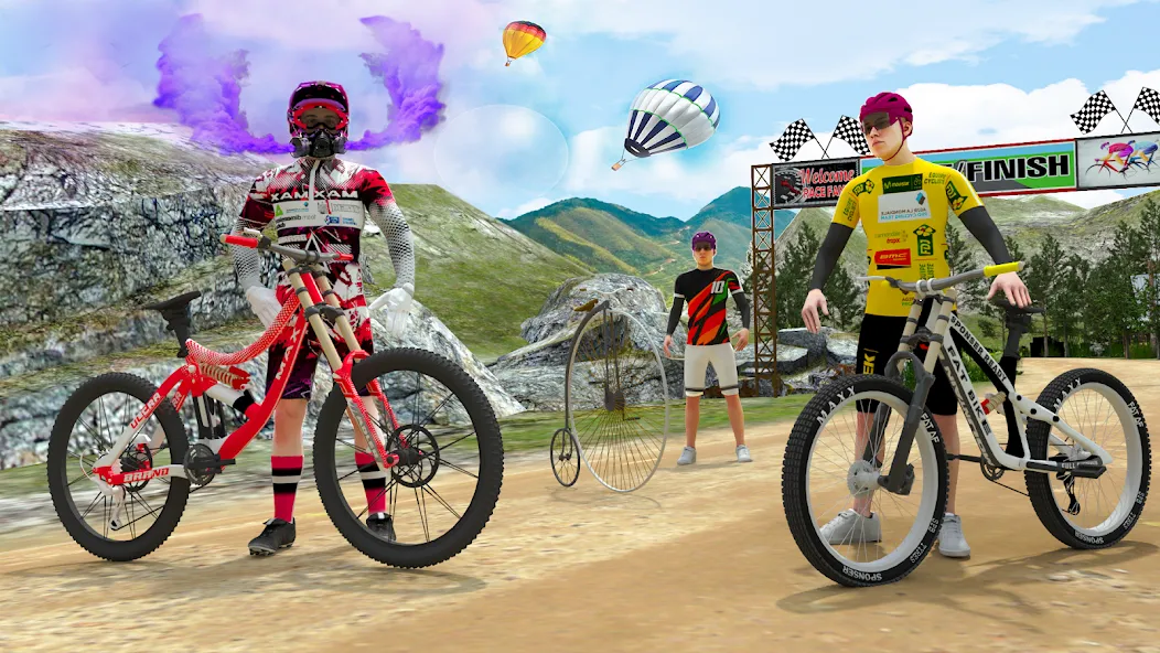 BMX Rider: Cycle Race Game взлом APK — Безлимитные деньги и все велосипеды — скриншот 4