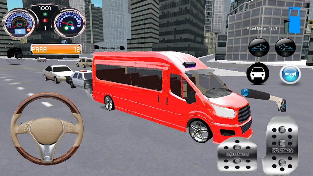 Minibüs Şoförü — Безлимитные деньги и топливо, скачать мод APK — скриншот 1