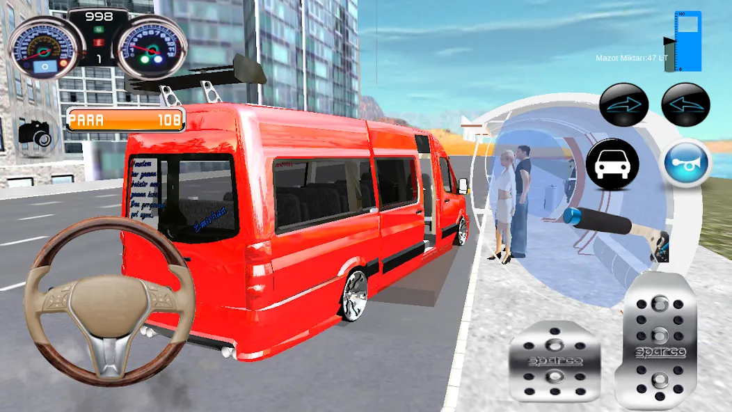 Minibüs Şoförü — Безлимитные деньги и топливо, скачать мод APK — скриншот 2