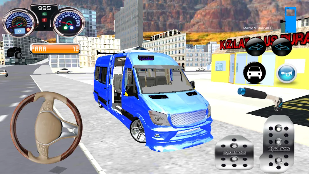 Minibüs Şoförü — Безлимитные деньги и топливо, скачать мод APK — скриншот 3