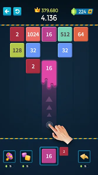 1M - Merge Number Block Puzzle — взломанная версия, Безлимитные деньги и подсказки — скриншот 1 1M - Merge Number Block Puzzle — взломанная версия, Безлимитные деньги и подсказки — скриншот 1