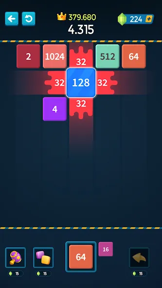 1M - Merge Number Block Puzzle — взломанная версия, Безлимитные деньги и подсказки — скриншот 2 1M - Merge Number Block Puzzle — взломанная версия, Безлимитные деньги и подсказки — скриншот 2