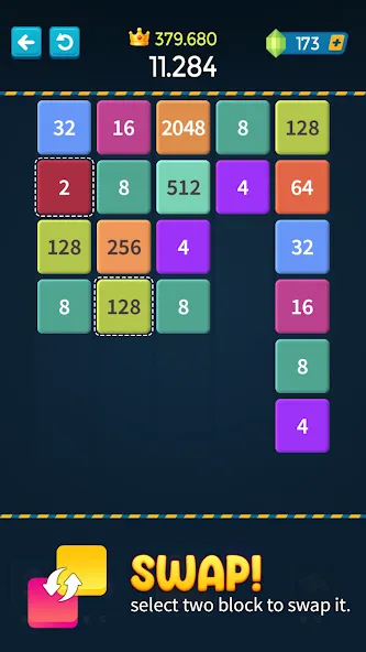 1M - Merge Number Block Puzzle — взломанная версия, Безлимитные деньги и подсказки — скриншот 4 1M - Merge Number Block Puzzle — взломанная версия, Безлимитные деньги и подсказки — скриншот 4