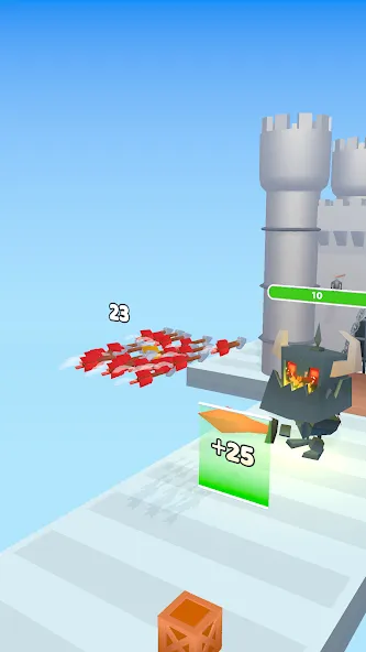 Flippy Arrow MOD APK: Больше стрел и бонусов — скриншот 3