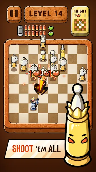 Скачать Bullet Chess: Board Shootout мод — Безлимитные деньги и патроны — скриншот 1