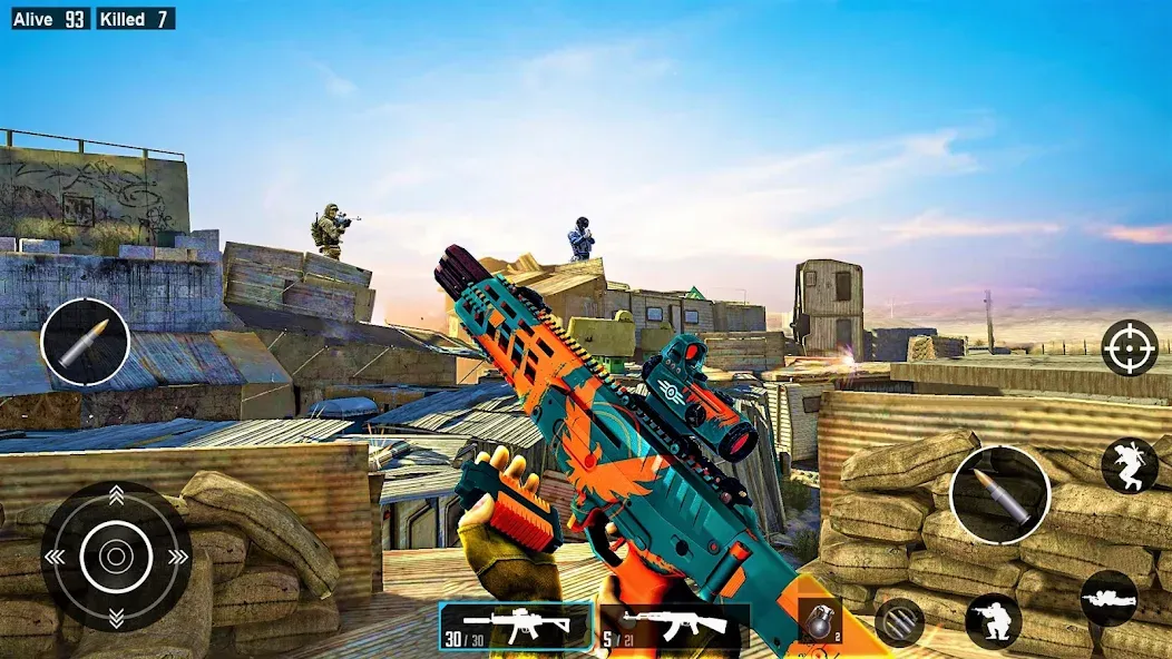Commando Gun Shooting Games мод на Андроид: Безлимитные патроны и здоровье — скриншот 4 Commando Gun Shooting Games мод на Андроид: Безлимитные патроны и здоровье — скриншот 4