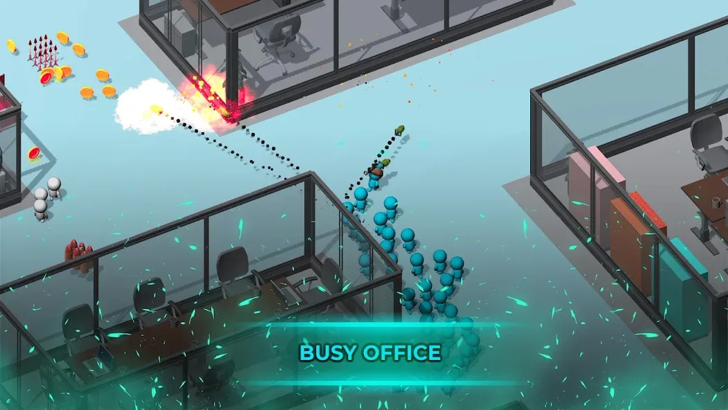 Crowd War - Action Game (Мод: Безлимитные монеты и усиленная армия) — скачать на Андроид — скриншот 1