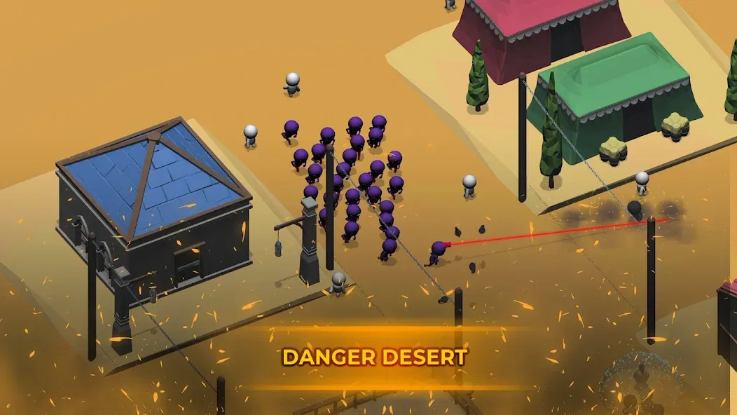 Crowd War - Action Game (Мод: Безлимитные монеты и усиленная армия) — скачать на Андроид — скриншот 5