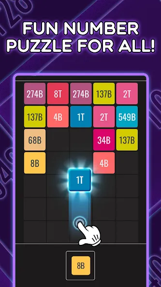 Join Blocks 2048 Number Puzzle MOD APK: Без рекламы и бесконечные подсказки — скриншот 1