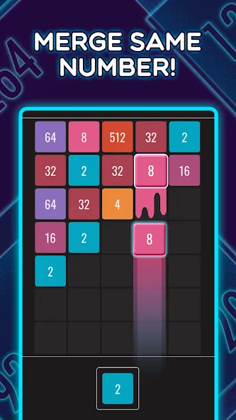 Join Blocks 2048 Number Puzzle MOD APK: Без рекламы и бесконечные подсказки — скриншот 3