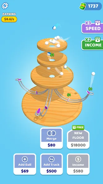 Скачать мод Spinning Balls — Без рекламы и бесконечные жизни — скриншот 3