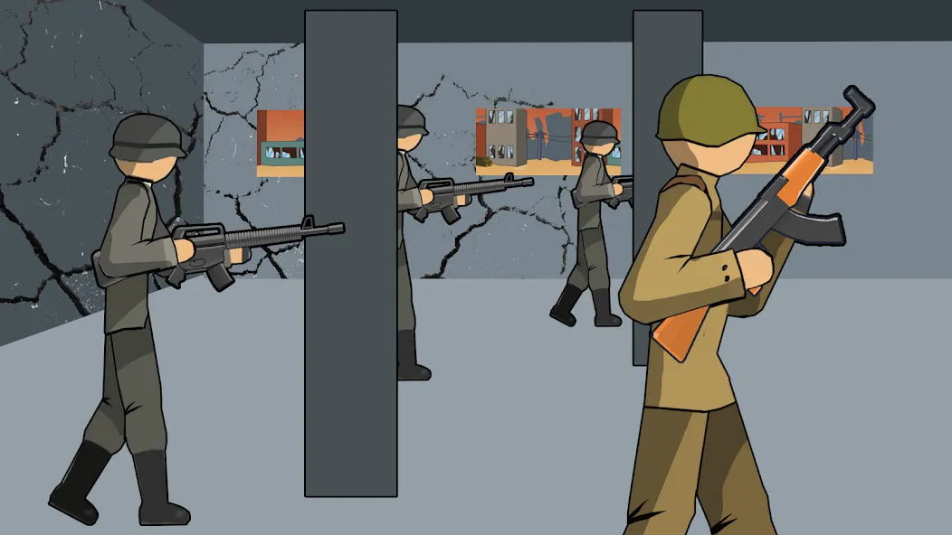 Stickman WW2 взлом на Андроид — Безлимитные деньги и оружие — скриншот 4 Stickman WW2 взлом на Андроид — Безлимитные деньги и оружие — скриншот 4