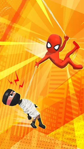 Web Master: Stickman Superhero — последняя версия с модом (Безлимитные деньги и усиленный герой) — скриншот 3 Web Master: Stickman Superhero — последняя версия с модом (Безлимитные деньги и усиленный герой) — скриншот 3