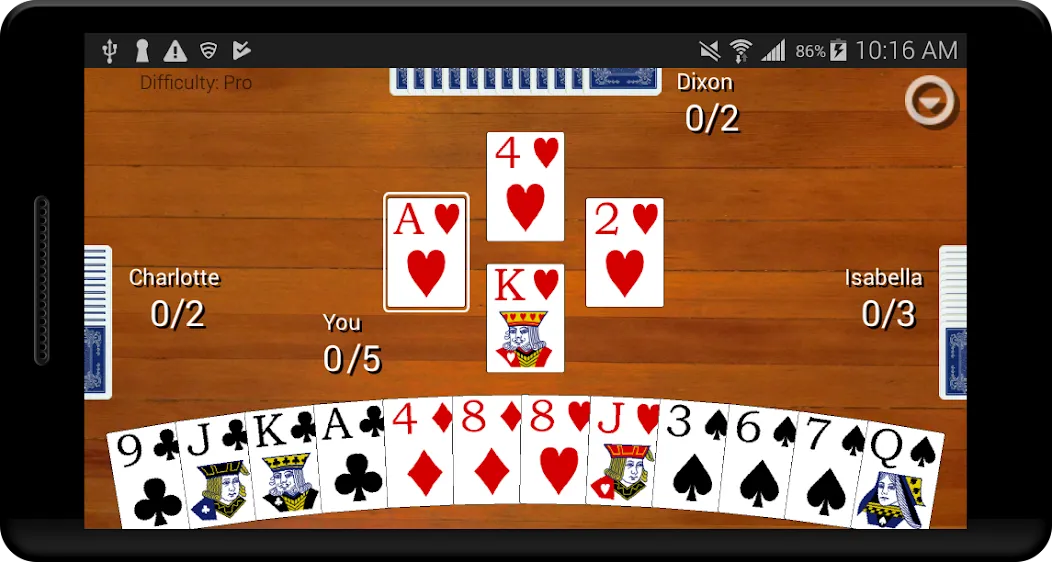 Spades Card Classic взломанный APK — Без рекламы и бесконечные подсказки — скриншот 1