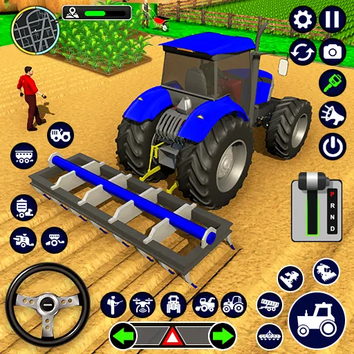 Скачать Real Tractor Driving Simulator последней версии — Реалистичное управление трактором без рекламы — скриншот 1