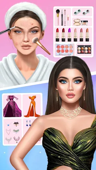 Скачать взлом DIY Makeup: Beauty Makeup Game — Все макияжи и аксессуары открыты — скриншот 1